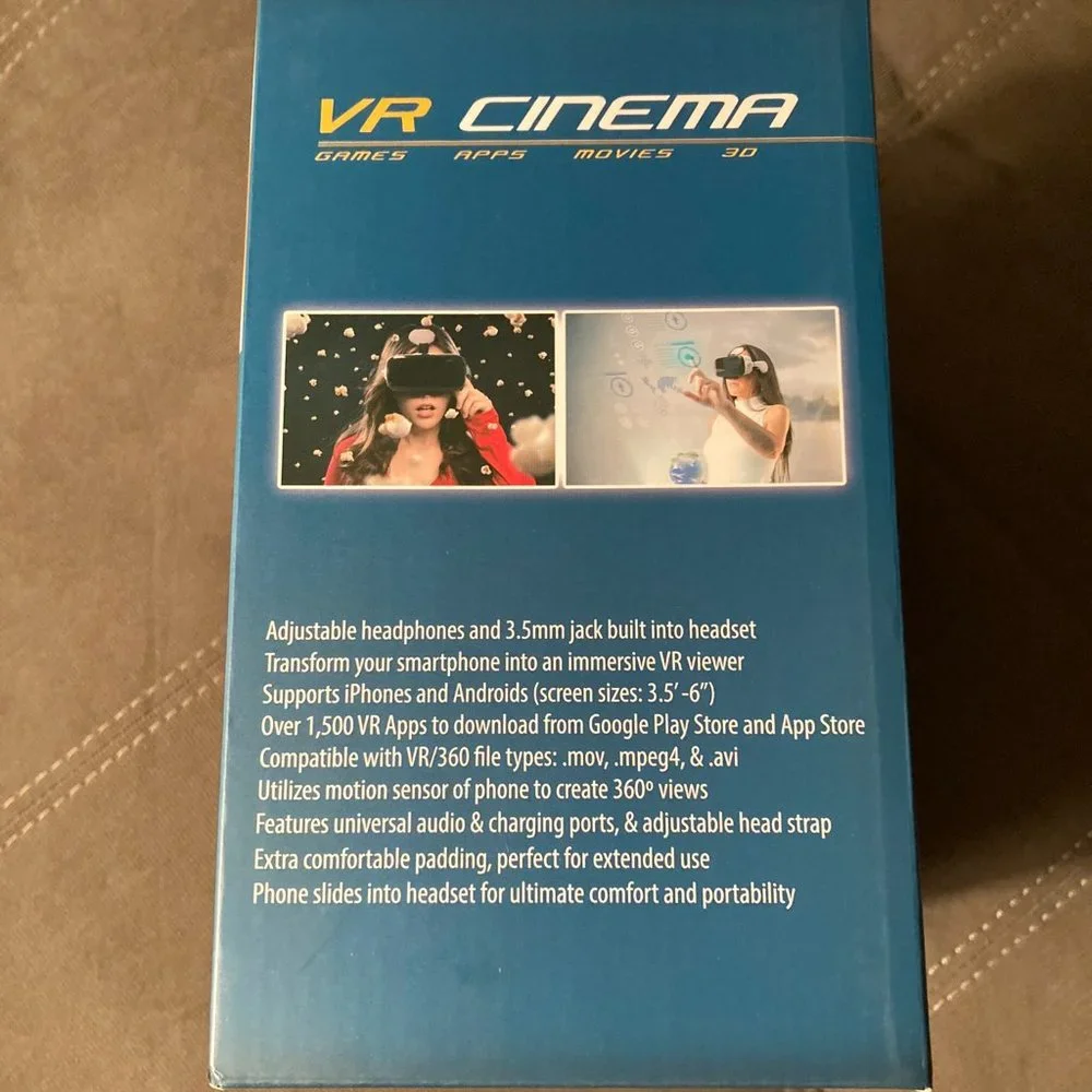 Xtreme Virtual Reality Cinema Viewer with Audio (Built-in Headphones)